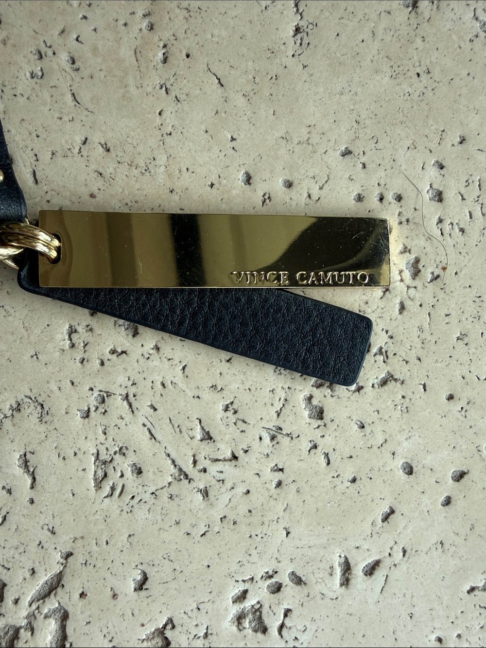 Vince Camuto Margo Leather Clutch Crossbody Black Leopard Accent NWT Style - Picture 3 of 6